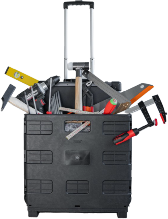 Carrello pieghevole con ruote mod. Caddy