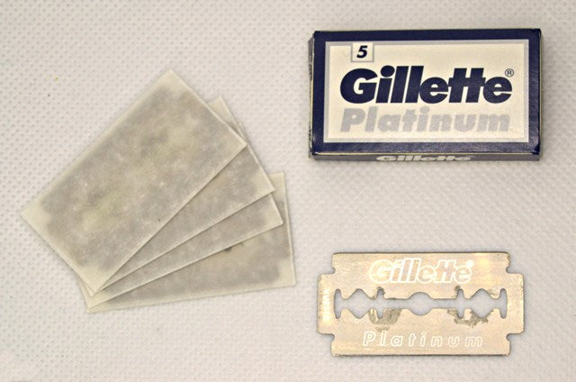 Lamette da barba a doppio taglio Gillette Platinum